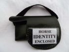 Leather saddle shape horse locata