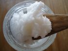 Coconut on spoon