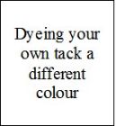 Dyeing your own leather